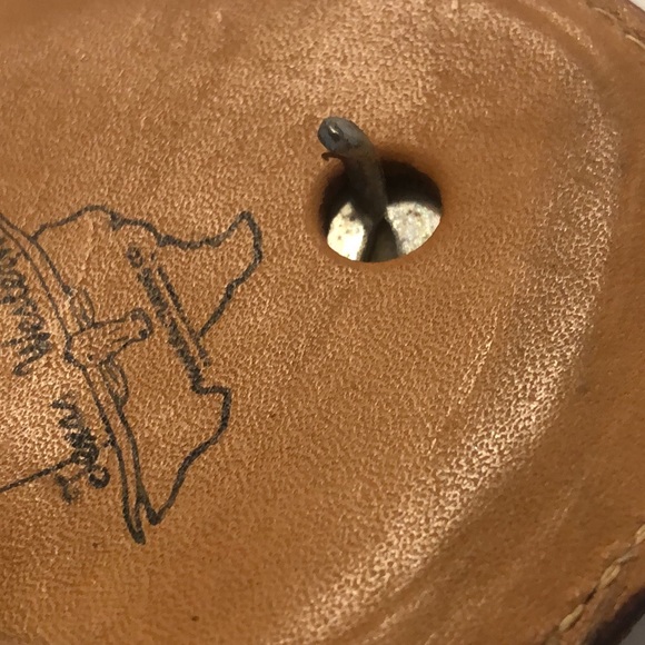 Leather Belt Buckle with Mallard Duck Texas Western - Picture 9 of 10